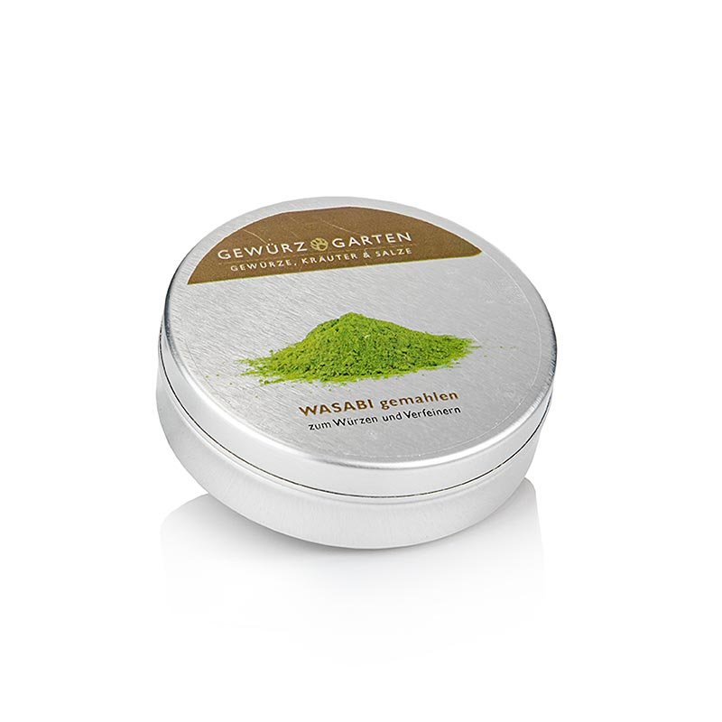 Gewürzgarten Wasabi Pulver, 100% rein (Eutrema japonica), 20 g | Salz, Pfeffer, Gewürze, Aromen,Trockengemüse | thungourmet
