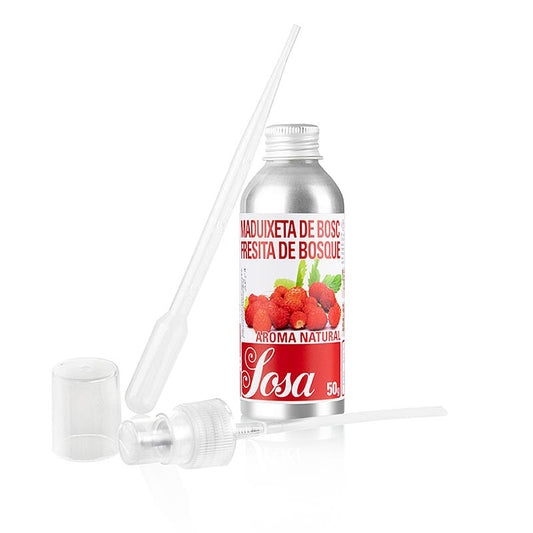 Arôme naturel de fraise des bois Sosa , liquide (38344), 50 g