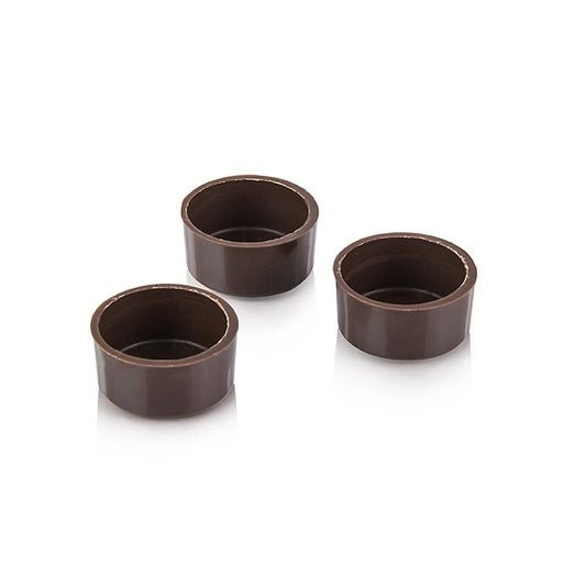 Cioccolatini a semisfera, rotondi, fondenti, ø 29x14 mm, Läderach, 2,038 kg, 784 pezzi