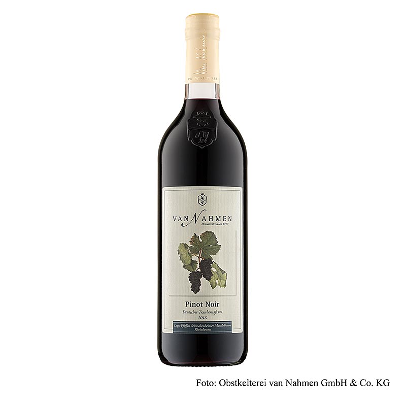 van Nahmen - Succo d'uva Pinot Nero rosso, 100% succo diretto, BIO, 750 ml