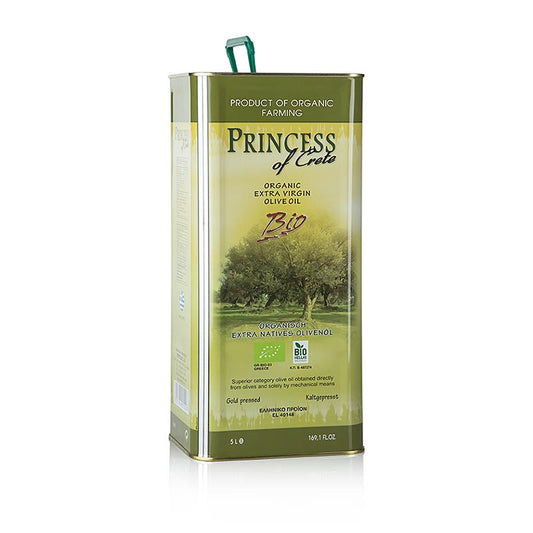 Huile d'olive Plora « Princess of Crete », Grèce, Crète, BIO, 5 l