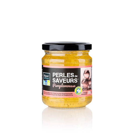Caviale di frutta "Pompelmo" (Pamplemousse), perle da 5 mm, sferette, Les Perles, 200 g