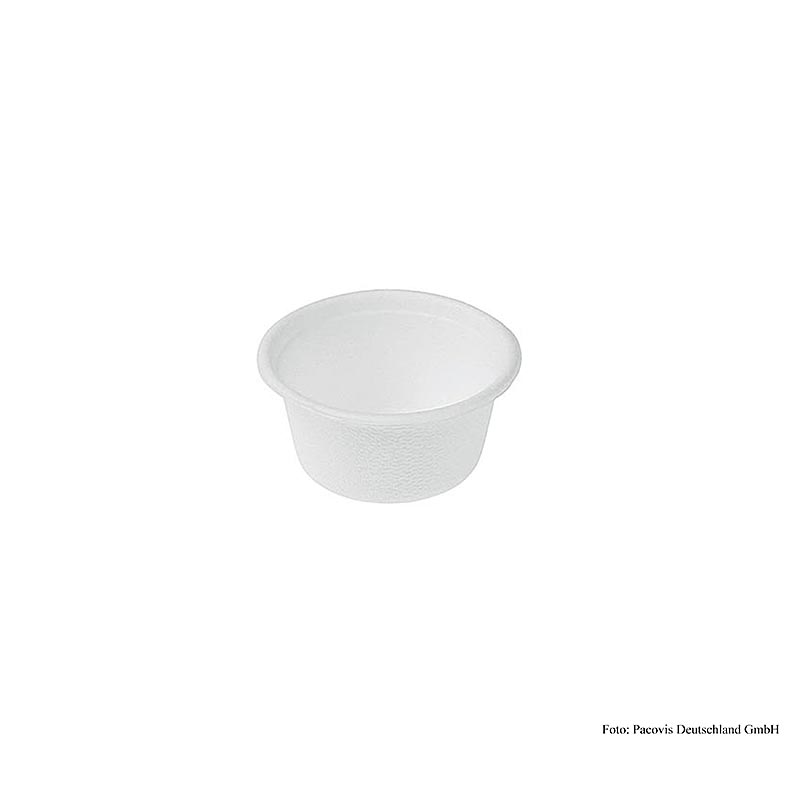 Bicchieri monouso Naturesse Mini rotondi, 60 ml, 4x5x3 cm, canna da zucchero, 100 pezzi