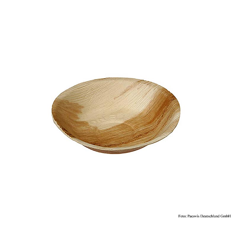 Ciotola da punch monouso in foglie di palma Naturesse, rotonda, ø 18x3,5 cm, 350 ml, 100 pz.