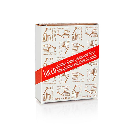 TOCCO - Chocolat au lait Gianduja aux noisettes du Piémont, La Molina, 100 g