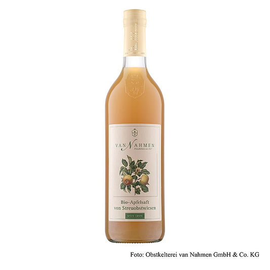 van Nahmen - Streuobstwiesen Apfelsaft, Späte Ernte, 100% Direktsaft, BIO, 750 ml