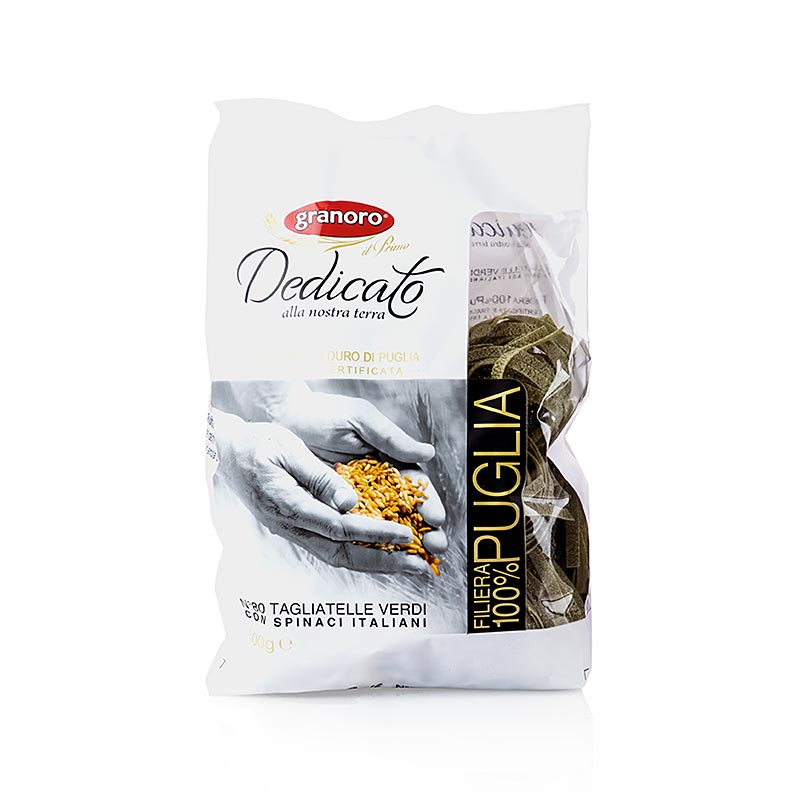Granoro Dedicato - Tagliatelle Nidi agli spinaci, n. 80, nidi di tagliatelle, 500 g