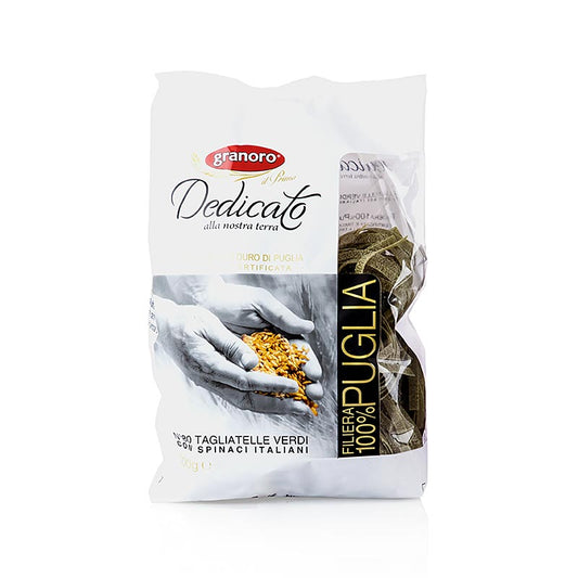 Granoro Dedicato - Tagliatelle Nidi agli spinaci, n. 80, nidi di tagliatelle, 500 g