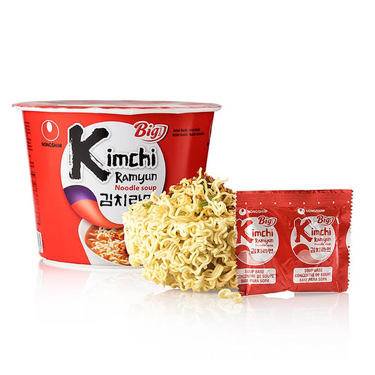 Instant Cup Noodles Ramyun Kimchi Big Bowl, piccante, Nong Shim, 112 g