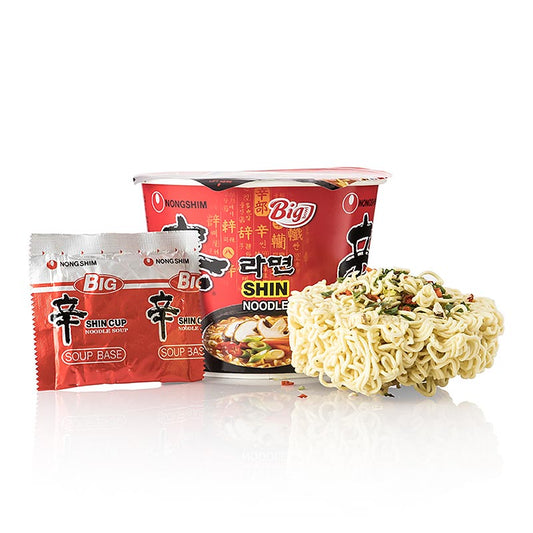 Instant Cup Nouilles Ramyun Shini Big Bowl, très épicées, Nong Shim, 114 g