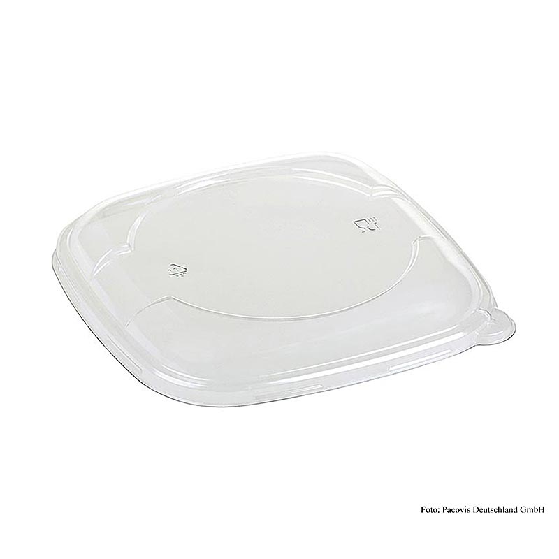 Einweg Naturesse Take Away Deckel PLA für Bowle 54868/54891, PLA, transparent, 125 St - transparenter Einweg-Deckel aus biologisch abbaubarem PLA-Material für Bowle, 125 Stück