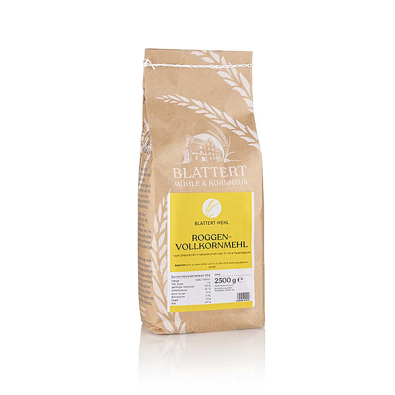 Farina di segale integrale, Blattert Mühle, 2,5 kg