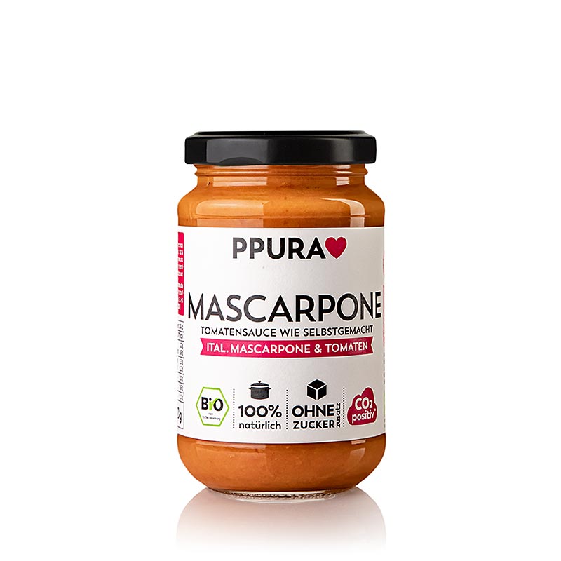 Ppura Sugo Mascarpone - con mascarpone e pomodori, biologico, 340 g