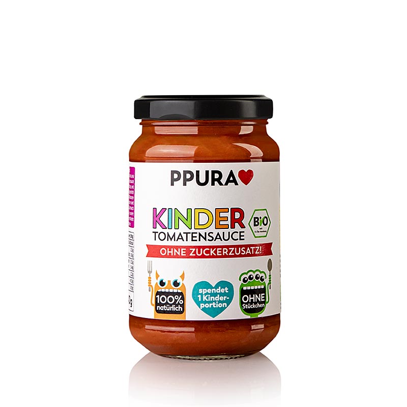 Ppura Sugo Enfants - Sauce tomate sans sucres ajoutés, BIO, 340 g