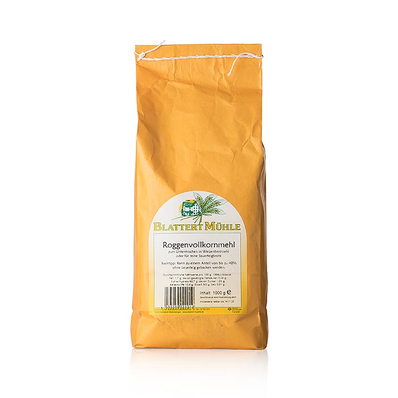 Blattert Mühle Farine de seigle complète, 1 kg