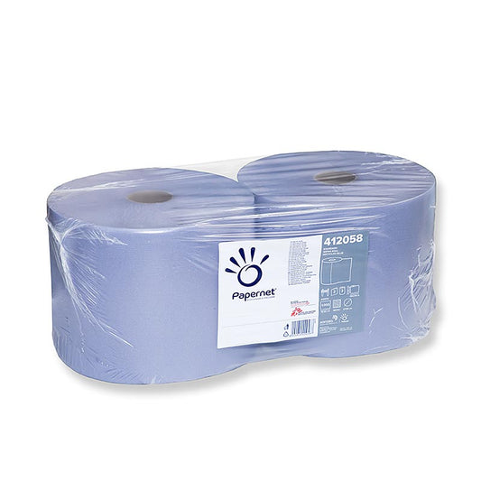 Rotolo di carta per pulizia, blu, a 2 strati, 22x38cm, 2 pz.