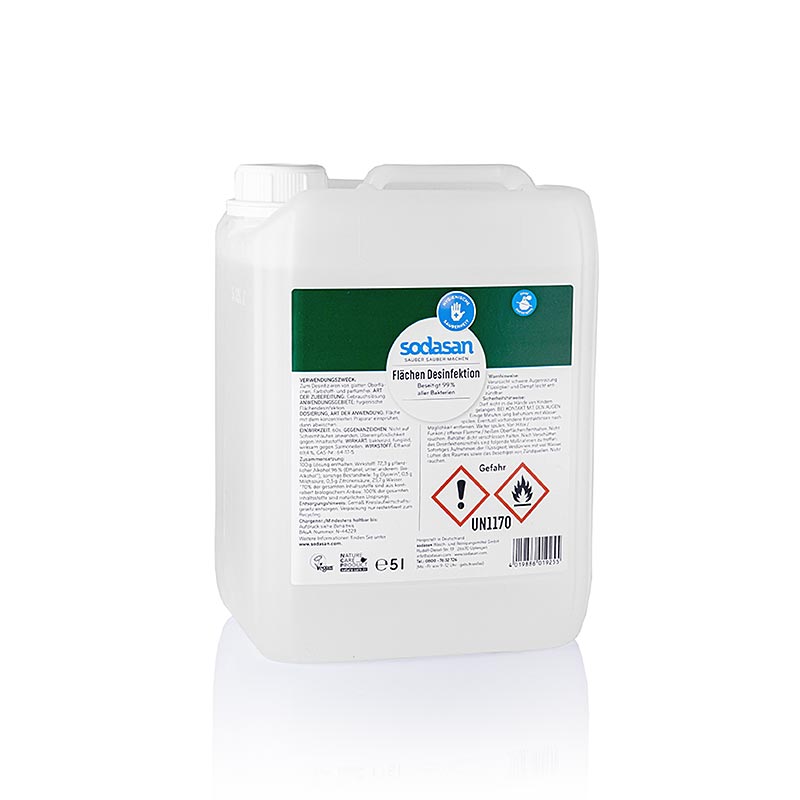 BIO-LINN Sodasan disinfettante per superfici, 5 litri