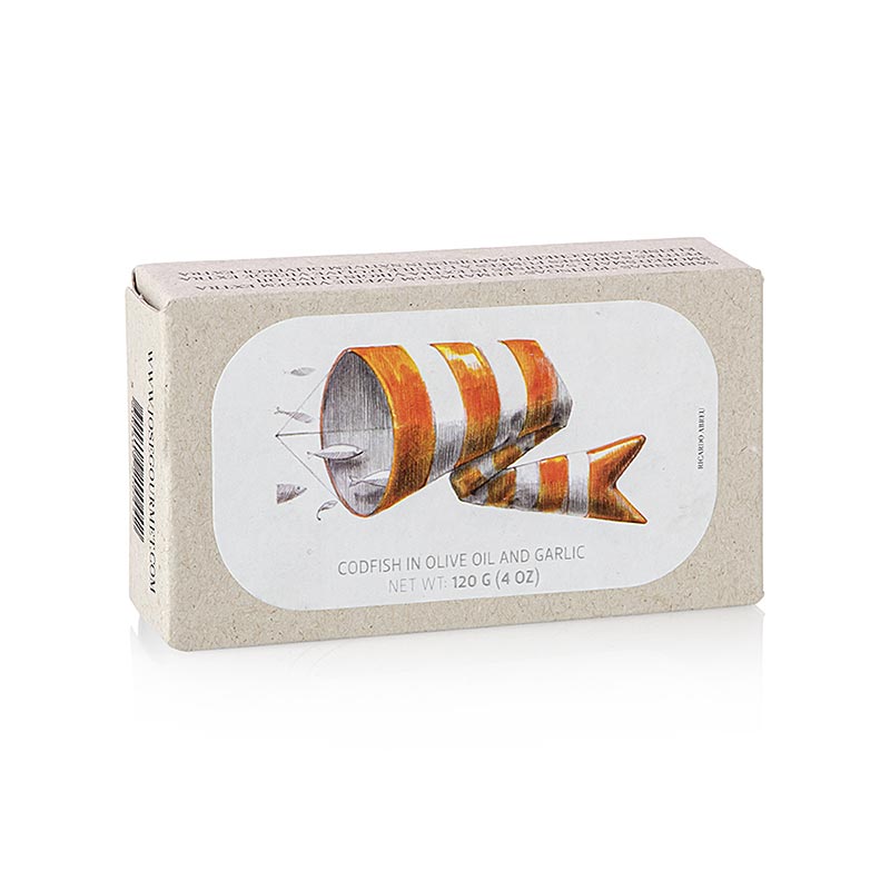 Merluzzo (stoccafisso) in Olio d'oliva  aglio, Jose Gourmet, 120 g