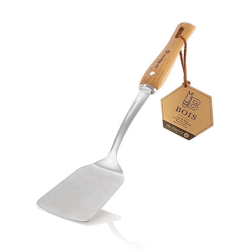 deBUYER B Bois Spatule, acier inoxydable/bois (2701.05), 1 pce