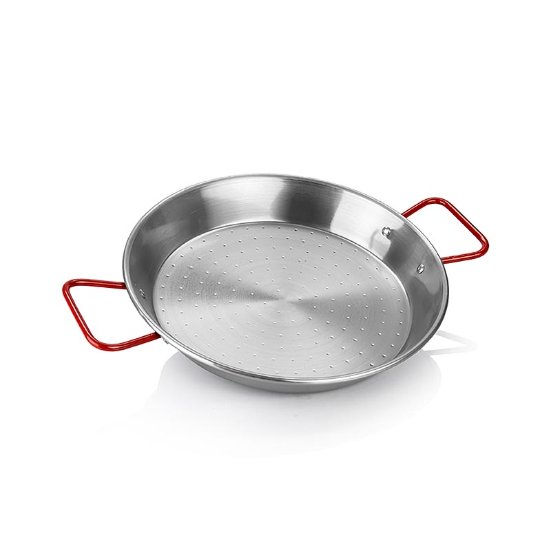 Poêle à paella deBUYER Viva Espana, poignées rouges, 28 cm (5026.28N), 1 pièce