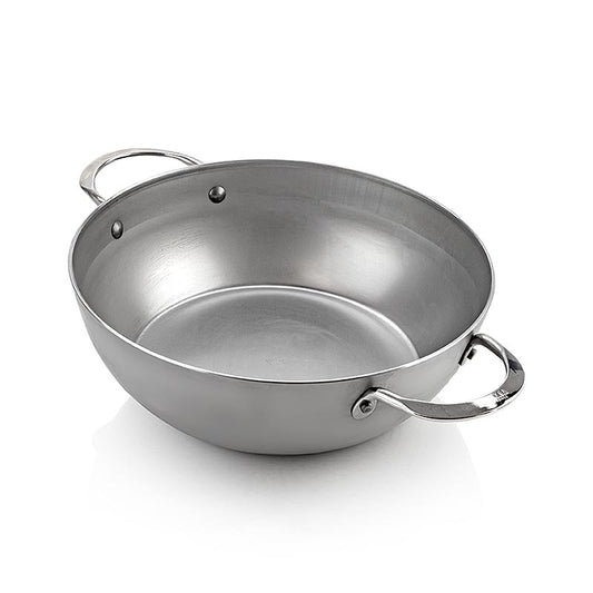 deBUYER Mineral B Element casserole / poêle à frire, 28cm, 2 poignées, (5654.28), 1 pc