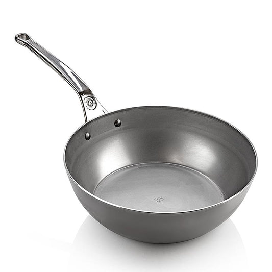 deBUYER Mineral B Element Pro Sauteuse, acier inoxydable, 28cm (5684.28), 1 pce