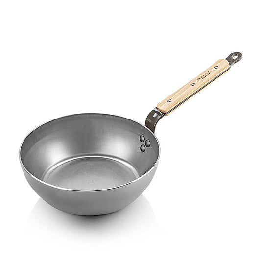 deBUYER Mineral B Bois Casserole / poêle à frire, 24cm (5714.24), 1 pc