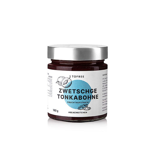 TOFREE-nord - Crema spalmabile alla frutta prugna - fava tonka, 180 g