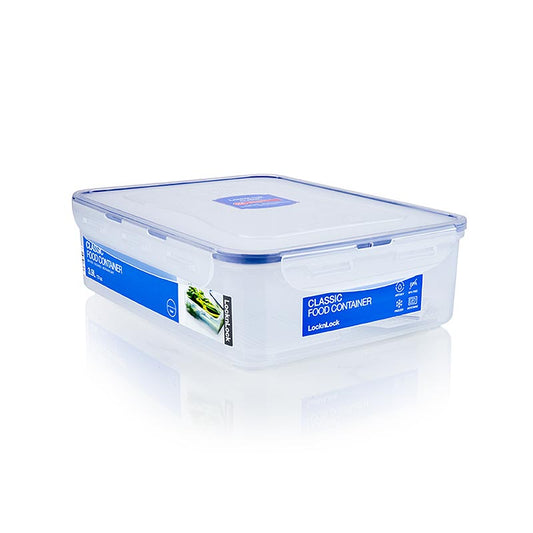 Contenitore per alimenti Lock&Lock da 3,9 L (HPL834) rettangolare (295x230x84 mm) con griglia di drenaggio, 1 pz.