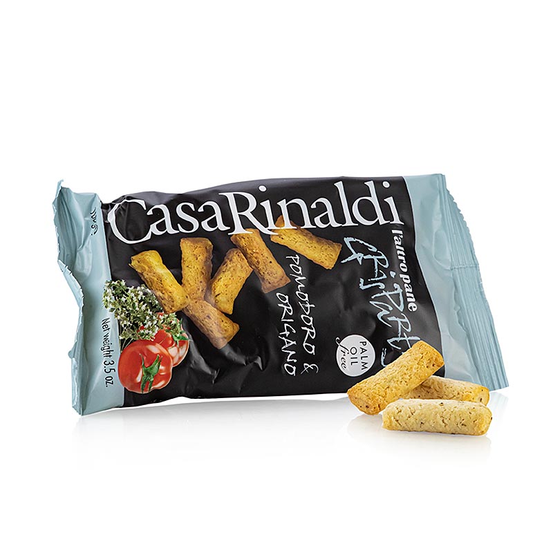 Grisparty - Mini Grissini Knabbergebäck mit Tomate & Oregano, Casa Rinaldi, 100