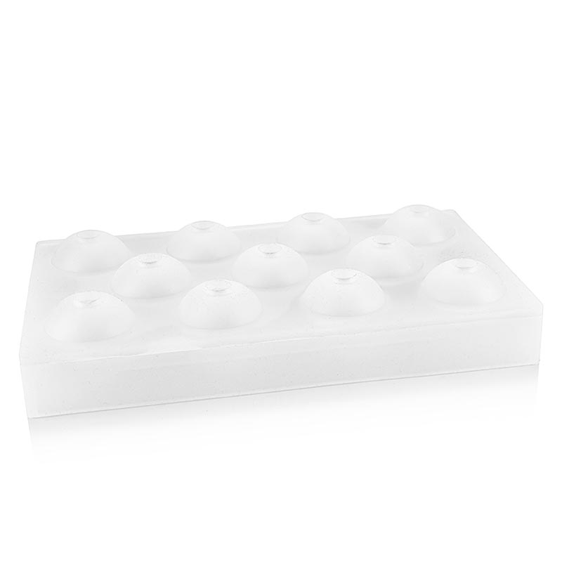 Tapis en silicone 17,5 x 30 cm, 11 sphères/boules, 45 mm x 48 mm, Pavoni (AF002), 1 pièce