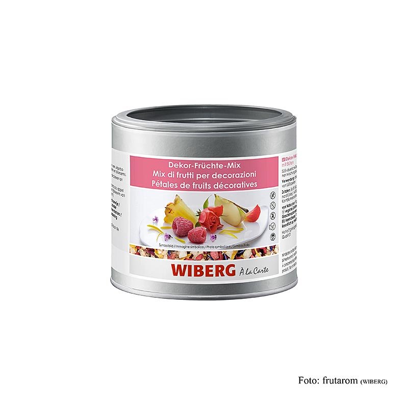 Wiberg Dekor Früchte Mix, mit Blüten (269339), 50 g | Salz, Pfeffer, Gewürze, Aromen,Trockengemüse | thungourmet