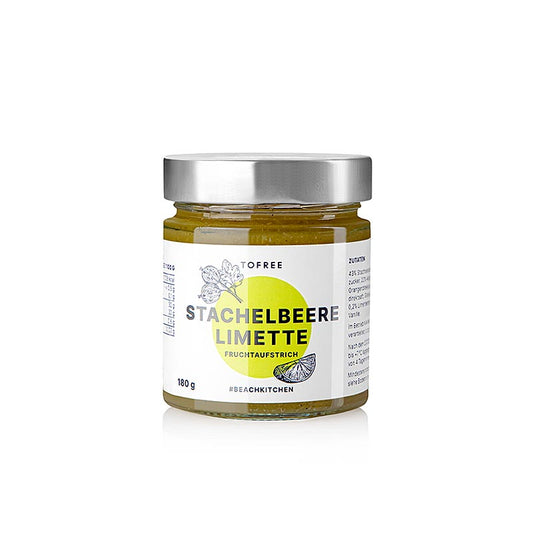 TOFREE-nord - Crema spalmabile all'uva spina e lime, 180 g