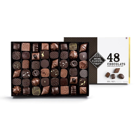 Coffret N.48 - 48 verschiedene Pralinen, Michel Cluizel (13048), 525 g, 48 St | Gebäck, Pralinen, Snacks | thungourmet