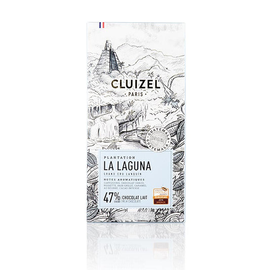 Tablette de chocolat de plantation La Laguna, 47 % de lait, Michel Cluizel (12122), 70 g