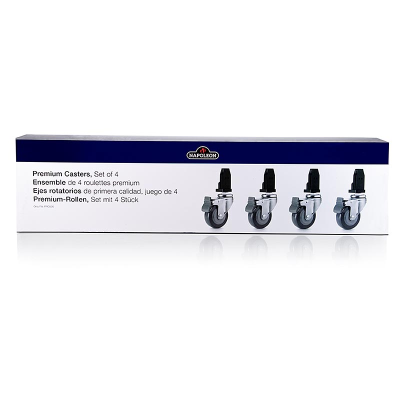 Kit di ruote piroettanti per carichi pesanti Napoleon Räder per barbecue Prestige PRO, 4 pezzi