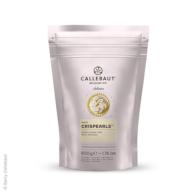 Crispearls White, perle di cioccolato bianco croccanti, Callebaut (CHW-CC-CRISE0-02B), 800 g