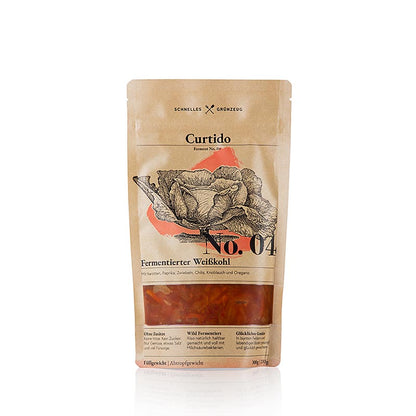 Schnelles Grünzeug - No. 4 Curtido (fermentierter Weißkohl mit Paprika & Chili), 330 g | Eingelegtes, Eingemachtes, Antipasti | thungourmet