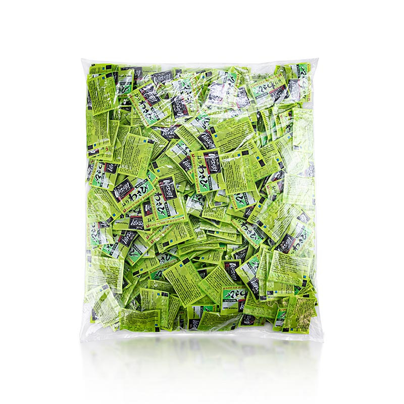 Wasabi - Pasta di rafano verde, in bustina, 1,25 kg, 500 x 2,5 g