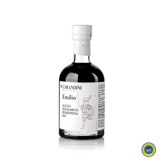 Carandini Aceto balsamico Modena IGP, Emilio Riserva Speciale Silver, invecchiato 2 anni, 250 ml