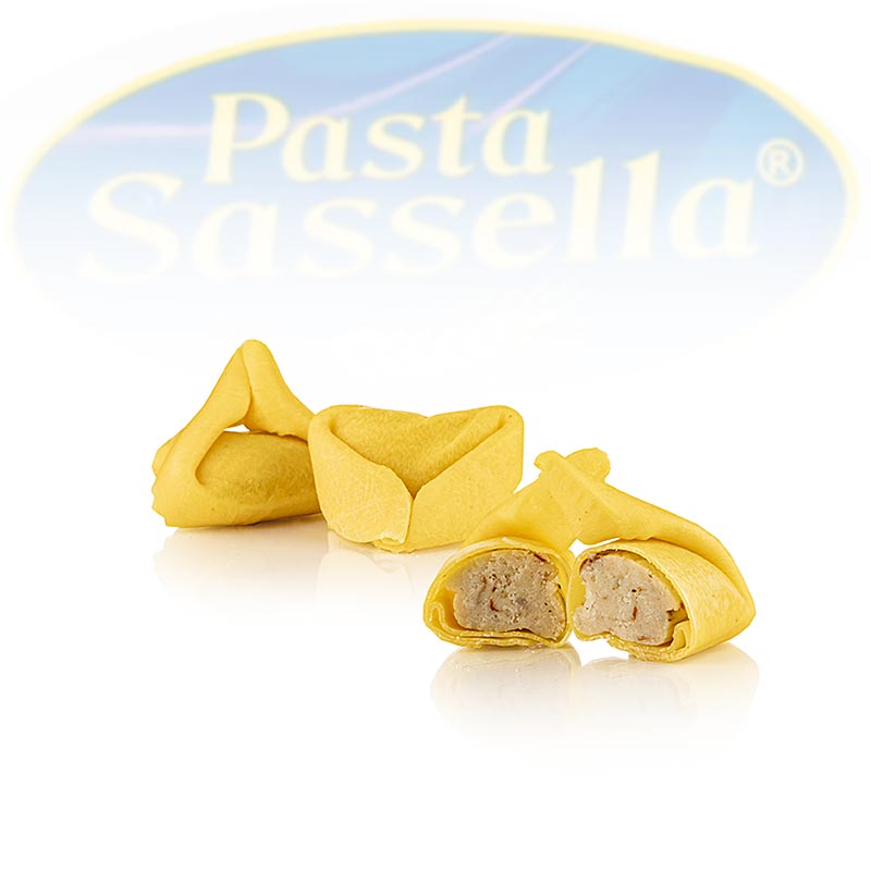 Tortelloni freschi ripieni di finferli, Sassella, prodotto di stagione, 500 g