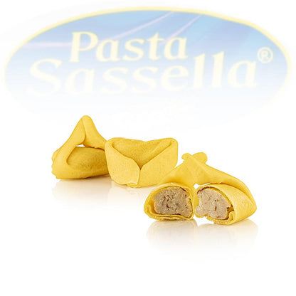 Tortelloni freschi ripieni di finferli, Sassella, prodotto di stagione, 500 g
