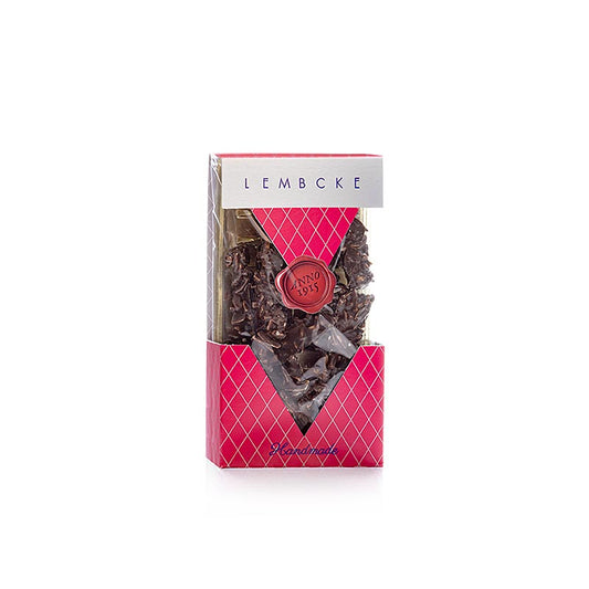 Biscuits au thé Mandini Cacao Dark, éclats d'amandes, foncés, Lembcke, 100 g