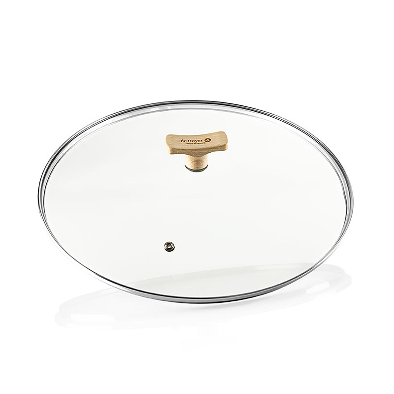 deBUYER B Bois Couvercle universel de Bocal poignée en hêtre, Ø 32 cm, 1 pièce