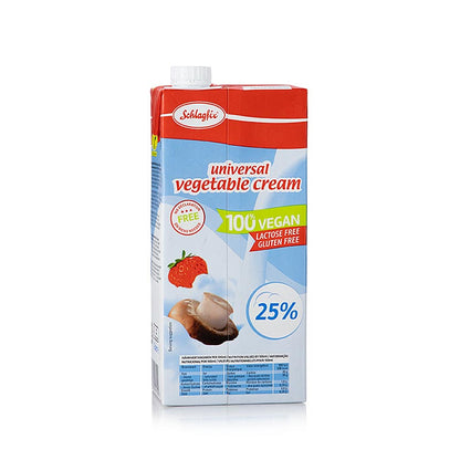Crème fouettée universelle, 25 % Lipides, végétalien, Schlagfix, 1 l