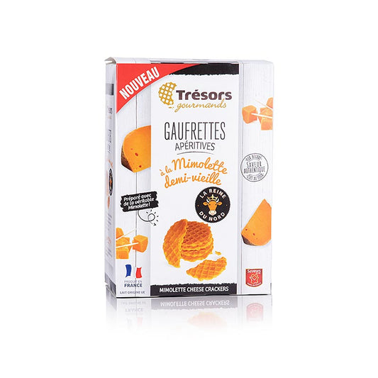 Barsnack Trésors - Gaufrettes, français. Mini-gaufrettes au fromage Mimolette, 60 g