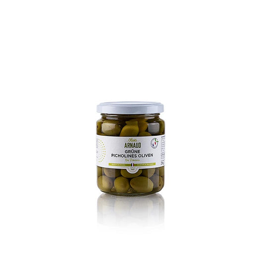 Olive verdi con nocciolo, varietà Picholine e Arnaud, 278 g