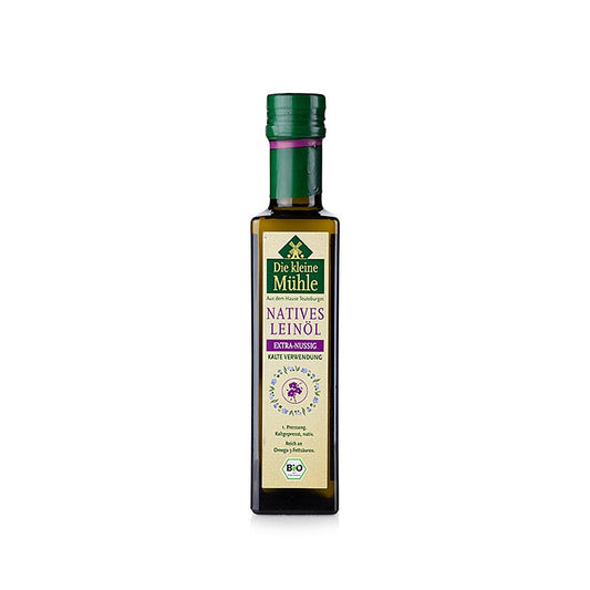 Frantoio Teutoburger - Olio di lino, vergine, spremuto a freddo, "Il piccolo frantoio", BIO, 250 ml
