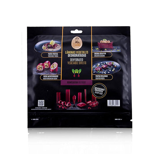 Carta commestibile vegetariana "Barbabietola", La Cocina de Senén, 110 g, 10 fogli