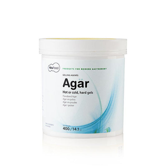 TÖUFOOD AGÄR, agente gelificante agar agar, 400 g